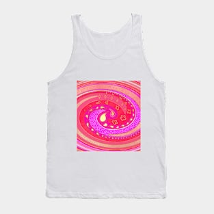 Pink Gold Swirl Tank Top